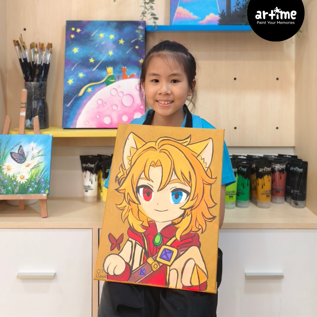 Group painting workshop at Artime — friends activity / เวิร์กช็อปวาดรูปเป็นกลุ่ม Artime